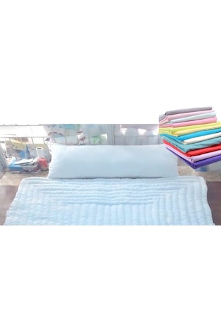 Karı Koca Yastığı 50x150+Yastık Kılıfı, Pamuklu, Double Size Uzun Maxi Boy Yastık (50x150)