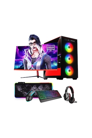 Ramtech Blaze Y90 i7-4770 16 GB 480 GB SSD 4 GB GT740 23.6" Dos Masaüstü Oyuncu Bilgisayarı