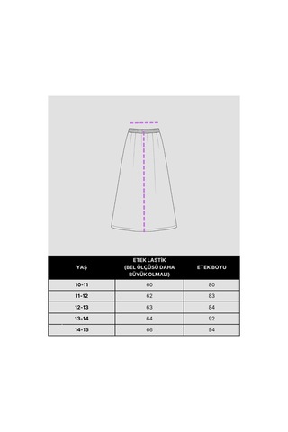 Angel&co. Girls Clothing Modest Uzun Kız Çocuk Mevsimlik Etek Lacivert - 791131271 Lacivert