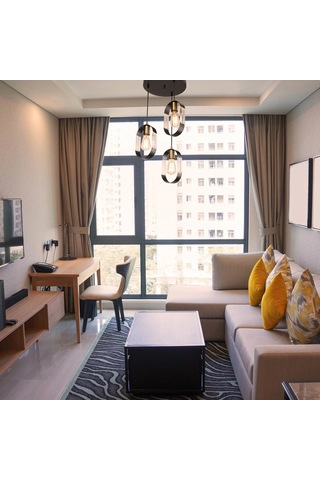 Nova 3lü Avize Çember Çok Renkli