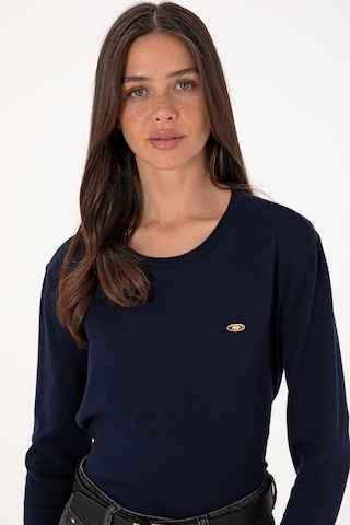 U.S. Polo Assn. Kadın Lacivert Bisiklet Yaka Basic Kazak 50288951-VR033