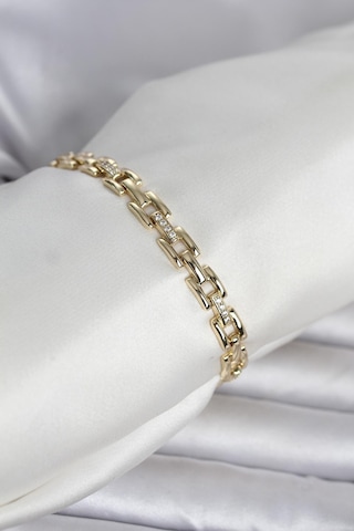 Xuping Zincir Model Gold Renk Kadın Bileklik Altın