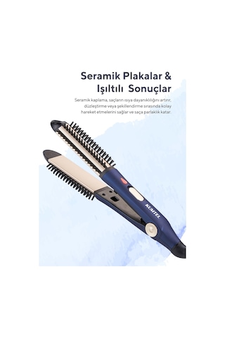 Kumtel HHSC-03 Seramik Saç Şekillendirici ve Düzleştirici