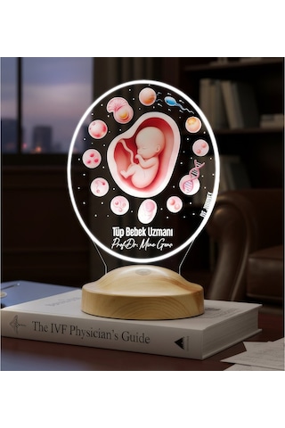Tüp Bebek Uzmanı Ivf Doktoru 3d Led Lamba, Embriyoloji Ve Kadın Doğum Uzmanına Özel Hediye