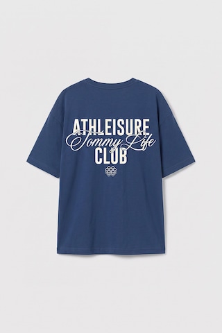Parlament Oversize Kısa Kollu Baskılı Kız Çocuk T-shirt - 75175 Lacivert