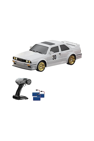 Uzaktan Kumandalı 1:16 Bmw E30 Araba Full Fonksiyon Işıklı Drift Bmw E30 40 Km Hız Yapan E30 - Beyaz