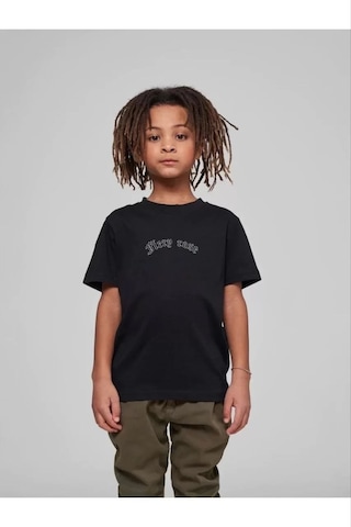 Assema Çocuk Unisex Baskılı T-shirt - Siyah Çok Renkli