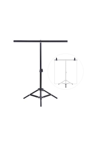 Yunboo Taşınabilir Alüminyum Fotoğraf Stüdyo Arka Plan Standı, 68cm Çubuk Ve 2 Kıskaç İle Küçük Nesneler İçin İdeal