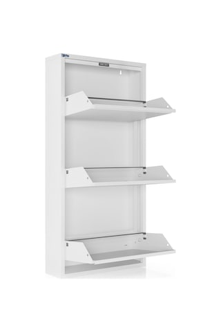 Ceha 3'lü Metal Ayakkabılık - Kar Beyaz K.AYK-3/AB9003 Beyaz