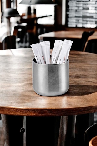 Kafe Restorantlar Için Stik Stick Şekerlik Çubuk Şekerlik Küçük Krom
