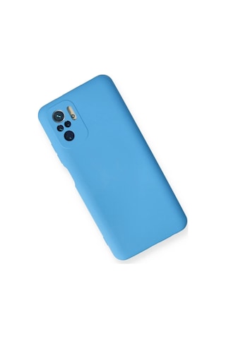 Erdo Ticaret Redmi Note 10 Kılıf Nano İçi Kadife Silikon - Mavi Erdotıca
