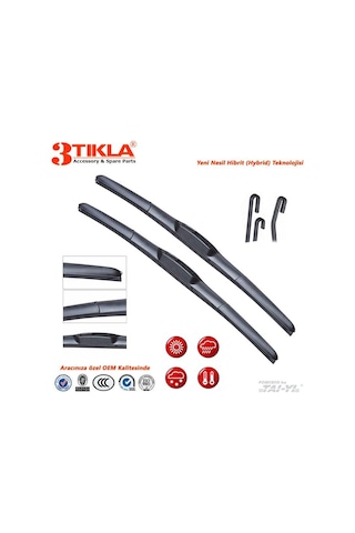 Opel Combo C Hibrit Silecek Takımı 2001-2011 500 Mm/450 Mm