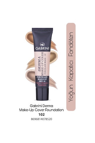 Gabrini Fondöten Derma Make Up Cover Fondöten No:102