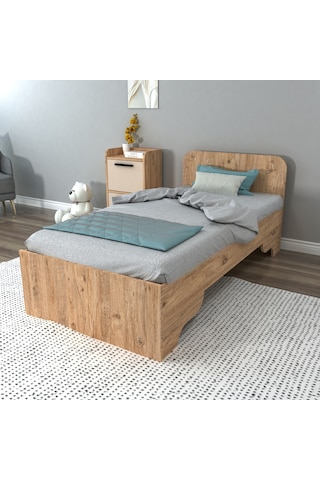 Arnetti Karyola 90x190 Luses Karyola Atlantik Çam Bej