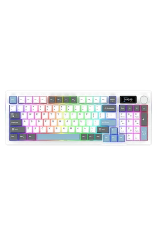 Aqırys Atrıa White %95 Aqirys White Linear Switch Hotswap Rgb İngilizce Mekanik Gaming Klavye