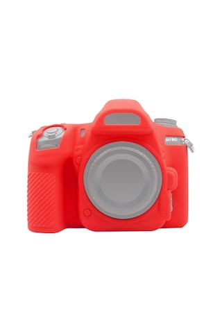 Nikon D780 İçin Puluz Soft Silikon Koruyucu Kılıf Kırmızı Diğer