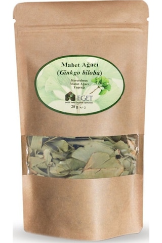 Eget Kurutulmuş Mabet Ağacı Ginkgo Biloba Yaprağı 20 G