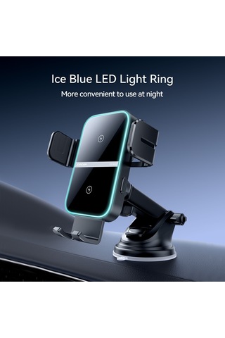 Joyroom Jr-zs246s Araç Enstrüman Platformu Kablosuz Şarj Cihazı Telefon Tutucu Siyah