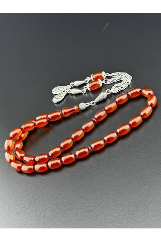 Sıkma Kehribar Tesbih Hcz-model Grdvbw Turuncu