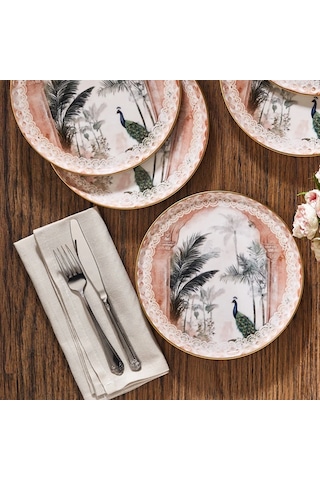 Fecra Peacock 6 Parça Pasta Tabağı Seti