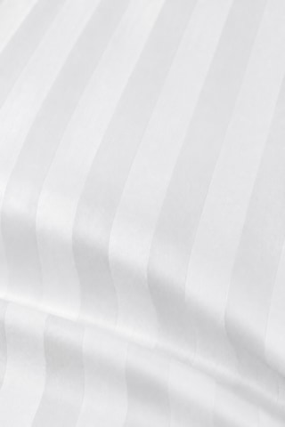 Çizgili Saten Çarşaf Takımı Seti Lastikli Yumuşak & Parlak Tek/çift/battal Boy 30 Cm Yükseklik Beyaz