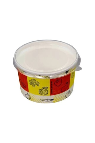 16 Oz Karton Çorba Kasesi Kapaklı 500 Adet