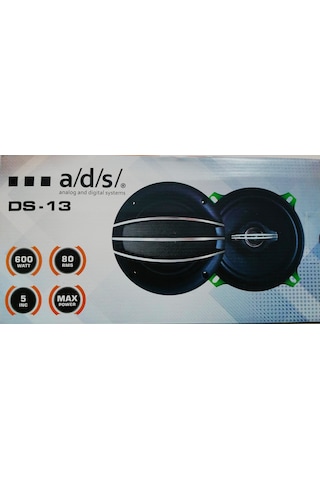 Ads Ds-13 Oto 13cm 600 Watt Kapaklı Hoparlör 2 Adet
