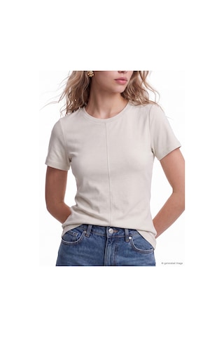 Lcw Vision Bej Soft Touch Peplum Bluz