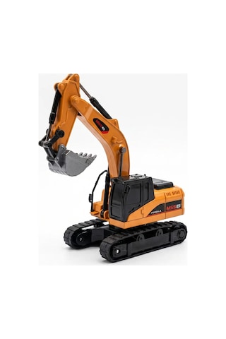 Uzaktan Kumandalı Mini Ekskavatör 6+ Yaş 9 Kanal Metal Kepçe İş Makinesi
