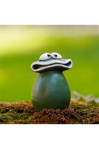 Ulzyvf Kurbağa Saksı Süsleme, El Yapımı Reçine Heykel, Bahçe/ev Dekorasyonu