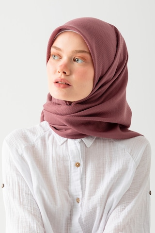 Nisanca Soft Pamuk Jakarlı Eşarp Doğal Dokulu, Hafif Ve Nefes Alan Kumaş- Bambu Kraş Eşarp Yumuşak Dokulu Düz Renk Eşarp, Tesettür Eşarp Mürdüm