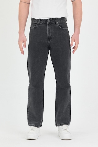 Polo State Erkek Baggy Fit Kot Pantolon Füme Füme