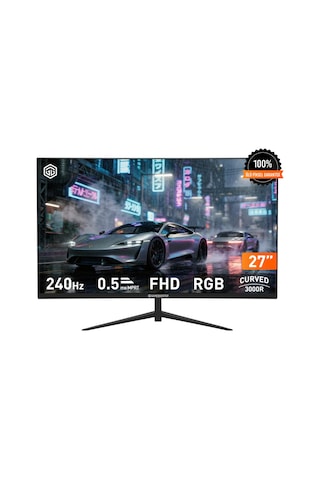 Gamebooster Lyris Ff24 27'' 0.5 Ms Full Hd Curved 240 Hz Oyuncu Monitörü Gb-27m1f240cfmr