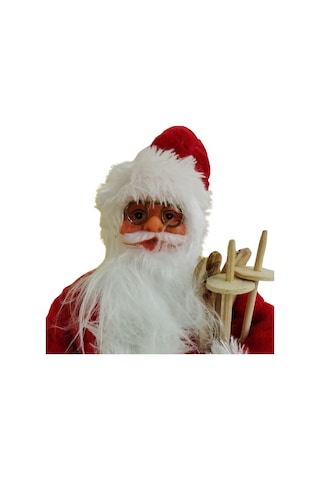T.concept Dekoratif Zilli Noel Baba Yılbaşı Figürü 30 Cm