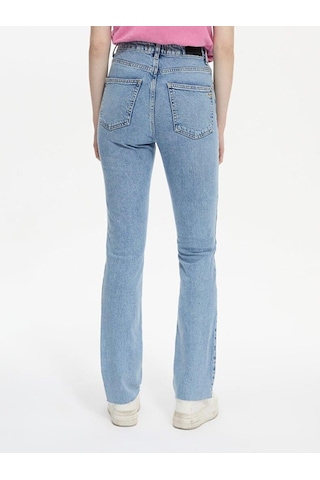 Ltb Betıana X Düz Paça Yüksek Bel Jean Pantolon 009516741556055241 Mavi Açık