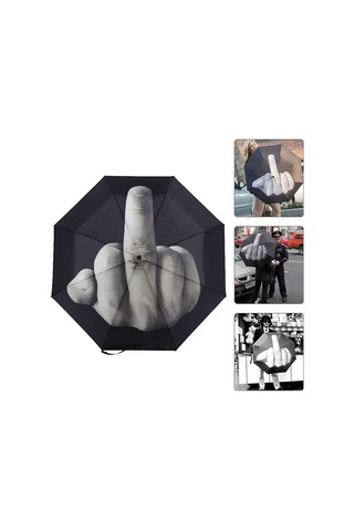 Benzersiz Stil Mittelfinger Şemsiye Komik Katlanır Şemsiye Yaratıcı Mittelfinger Hediye Diğer