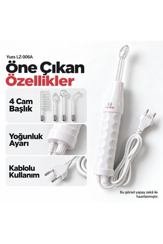 Yues Lz-006a 4 Başlıklı Yüksek Frekans Cilt Ve Saç Bakım Cihazı