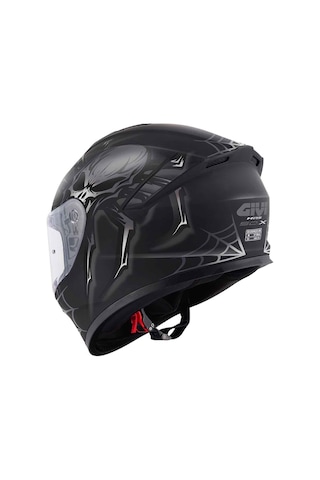 Givi 50.x Arachno Kapalı Kask Mat Siyah - Kırmızı