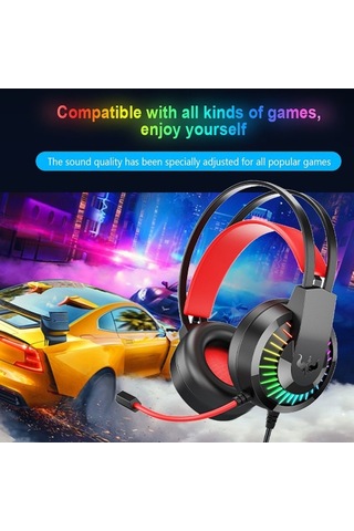 Willowhaven Ovleng Gt68 Kablolu Kulaklık - Oyun Mikrofonlu Işıklı, Ses Kontrol, 3.5mm+usb, 40mm Korna, Mavi Diğer Diğer