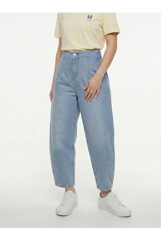 Relaxed Mom Relaxed Fit Kadın Pantolon Denim