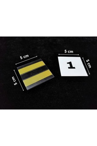 Şeffaf Etiket Yapışkanlı İsimlik Etiketlik Ve 1-40 Arası Numaralar Peçetelik