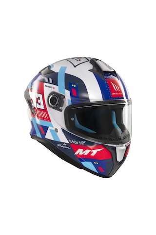 Kask Mt Helmets Targo S D7 Sergio Garcia Motosiklet Kaskı Mavi