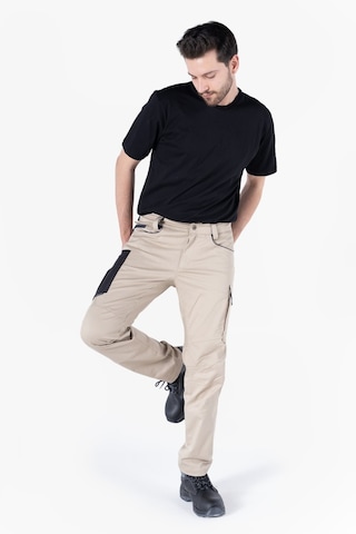 F 2144 Kordura Takviyeli Likralı Pantolon Camel-lacivert Kamel - Lacivert