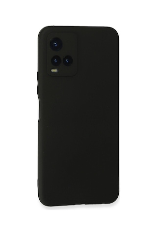 Vivo Y21 Kılıf Siyah Renk First Yumuşak Esnek Silikon Kapak Siyah