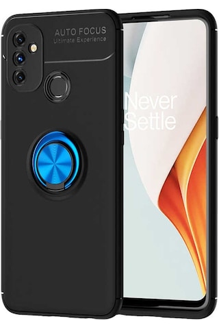 One Plus Nord N100 Kilif Zore Ravel Yüzüklü Silikon Kilif 484059000