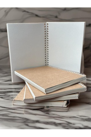Çizgisiz Defter 14,8x21cm Göz Yormayan Geri Dönüşüm Kağıtlı 70 Yaprak / 140 Sayfa