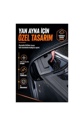 Oto Araba Araç Cam Ve Kaporta Su Temizlik Kurutma Sileceği Çekçek Çizmez Tutma Aparatlı Silikon Karbon Siyah
