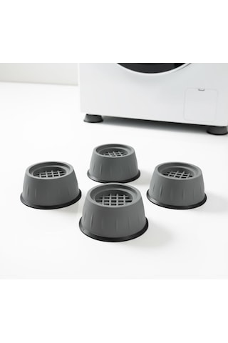 Titreşim Önleyici Çamaşır Makinesi Ayak Pedi - 4 Lü Set Kaymaz - Sessiz - Zemin Koruyucu Çok Renkli