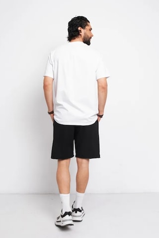 Unisex Pamuklu Rahat Penye Şort Siyah