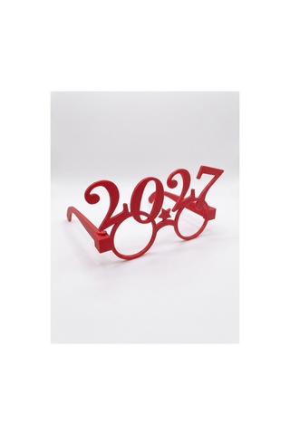 2027 Yılbaşı Gözlüğü Kırmızı Yılbaşı Partisi Ve Yeni Yıl Kutlama Aksesuarı
